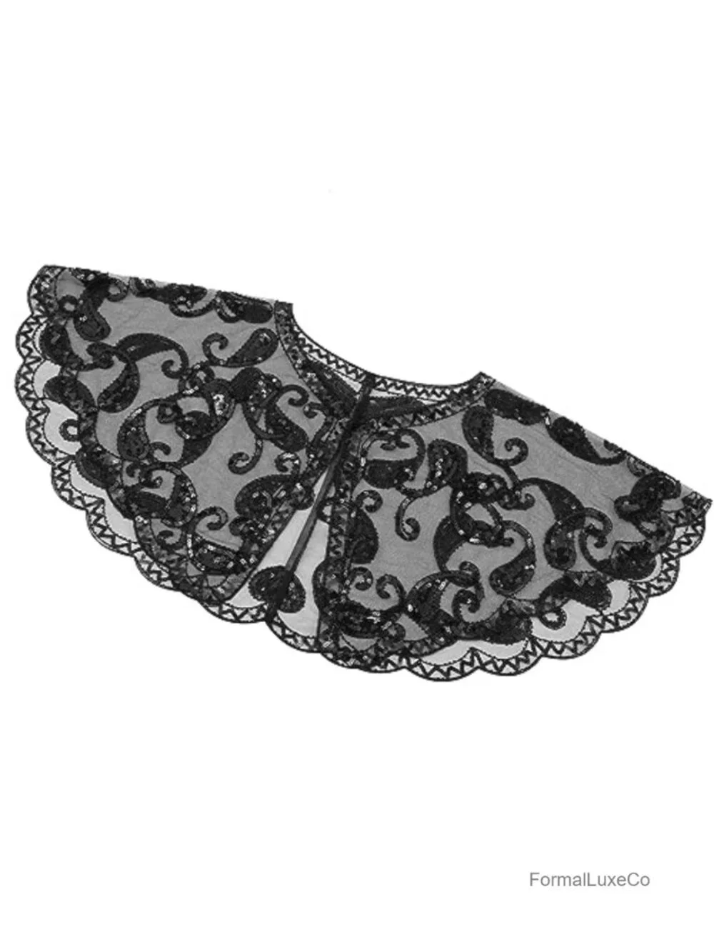 1920s Flapper Sequin Beaded Shawl Wrap for Evening Dresses Party
